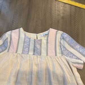 Women’s linen cotton blend Designer shirt by English factory size S by Babydoll